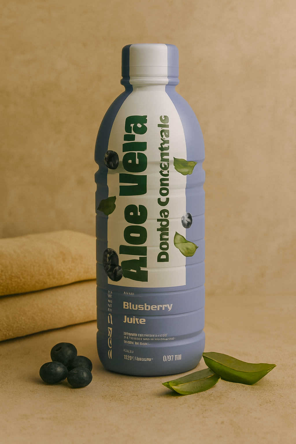 ALOE VERA JUS ET PULPE AVEC JUS DE MYRTILLE