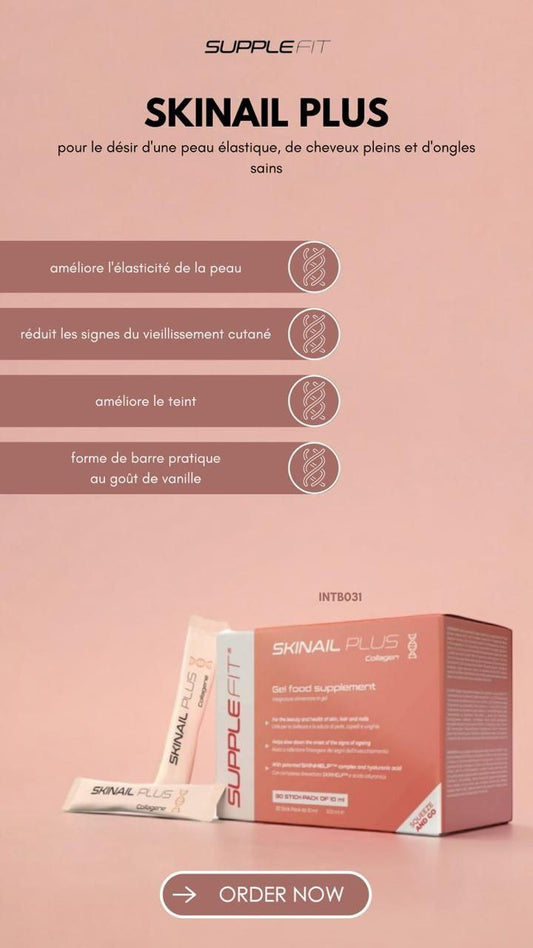 SKINAIL PLUS -Complément alimentaire en gel pour la peau, les cheveux et les ongles
