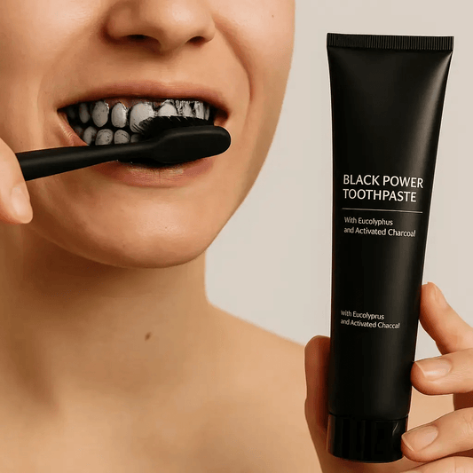 DENTIFRICE AU CHARBON AIDE POUR LE BLANCHIMENT DENTAIRE