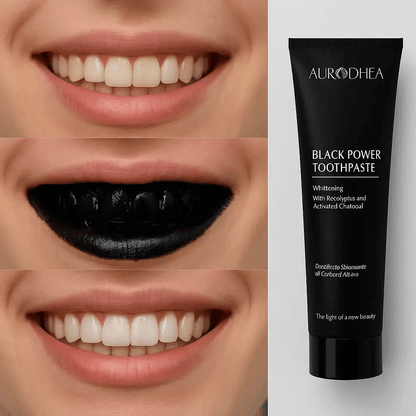 DENTIFRICE CHARBON ACTIF AIDE POUR LE BLANCHIMENT DENTAIRE