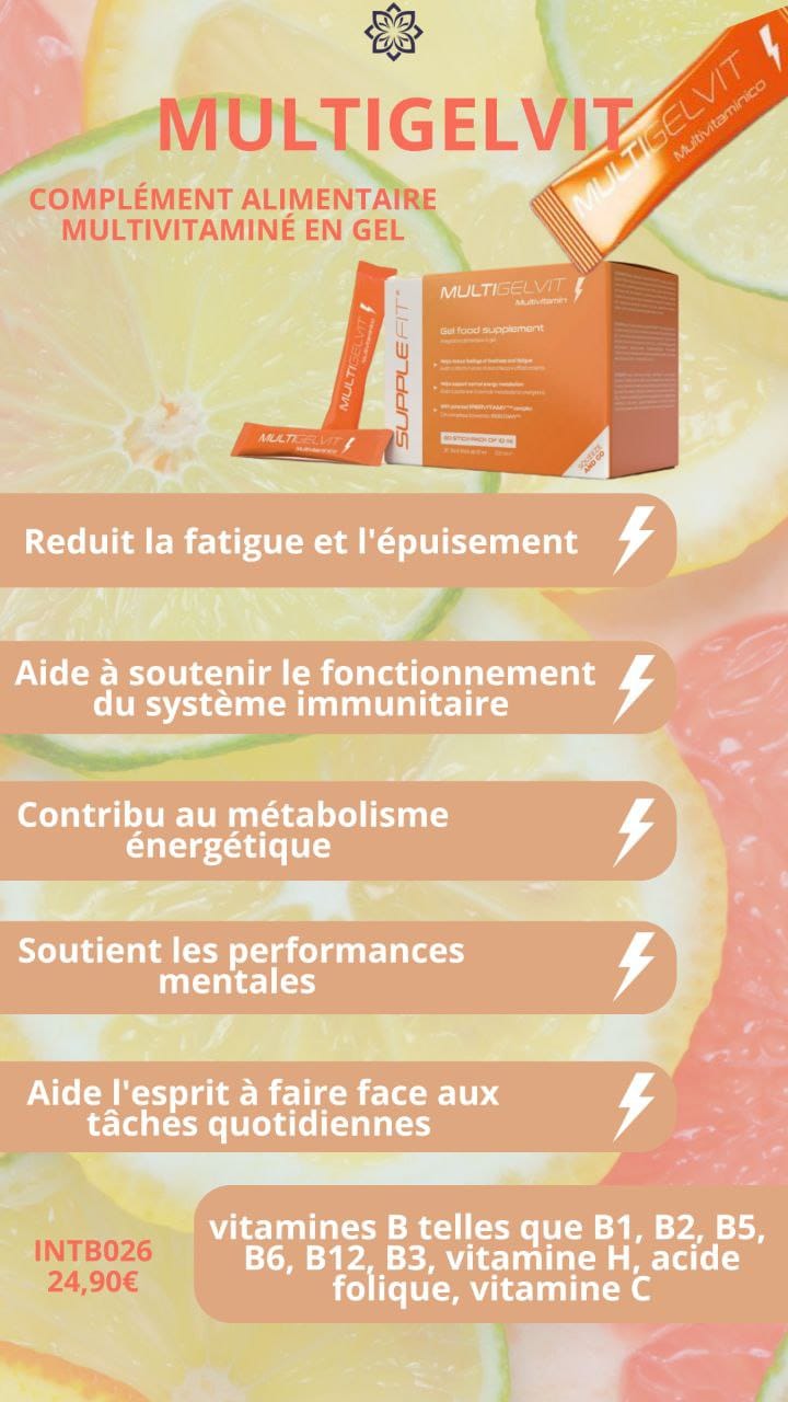 MULTIGELVIT - Riche en vitamine pour réduire la fatigue et l'épuisement