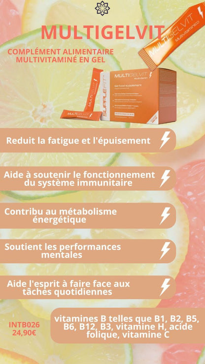 MULTIGELVIT - Riche en vitamine pour réduire la fatigue et l'épuisement