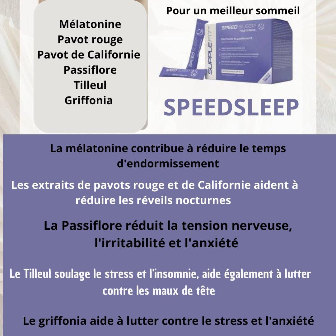 SPEED SLEEP - Solution au problème d'insomnie